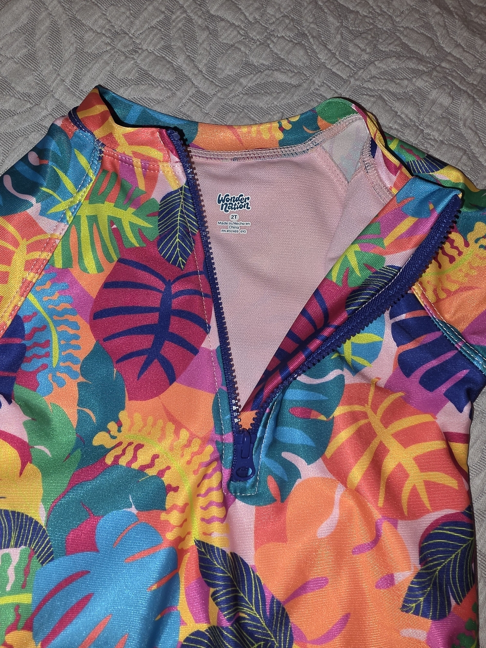 Wonder Nation Pink Tropical Girls' Shorts - 2T